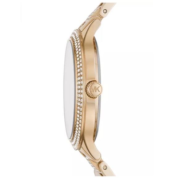 Michael kors mk3632 Slim Runway Three-Hand Gold-Tone Stainless Steel Watch - Picture 2 of 2